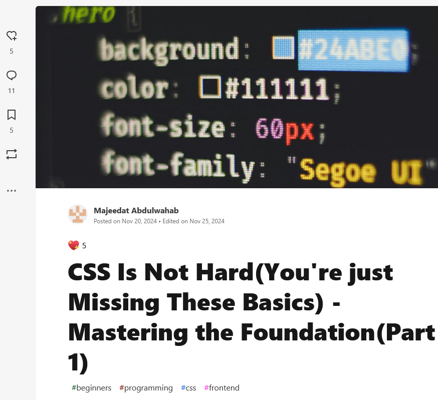 CSS Is not Hard! You're Just Missing These Basics